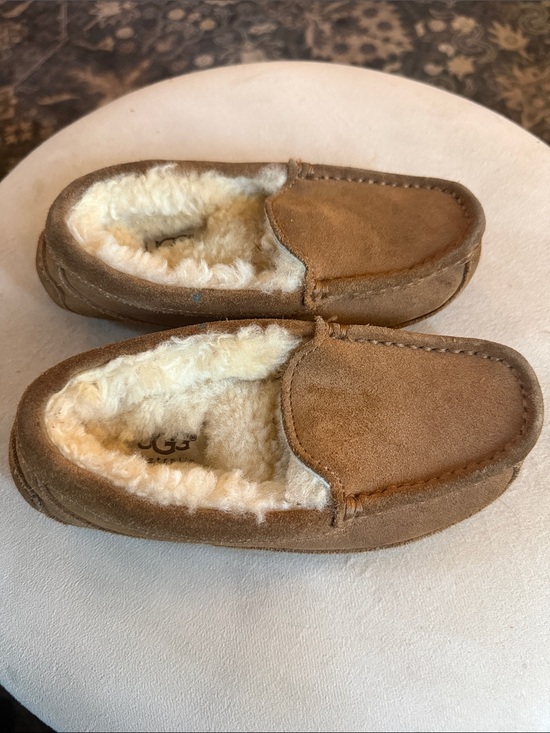 UGG Other - UGG Kids Chestnut Suede Shearling-Lined Moccasins